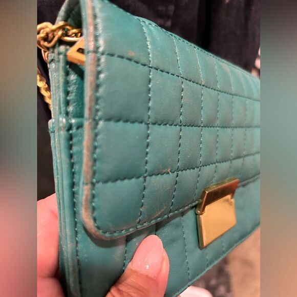 J Crew Green over the shoulder/Crossbody handbag - Picture 9 of 11